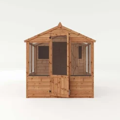 Waltons 8 X 6 Wooden Greenhouse And Garden Shiplap Storage Shed Combi -Garden Central Sales Store 004 001 0024208