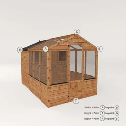 Waltons 10 X 6 Wooden Greenhouse And Garden Shiplap Storage Shed Combi 29 Waltons 10 X 6 Wooden Greenhouse And Garden Shiplap Storage Shed Combi -Garden Central Sales Store 004 001 0025