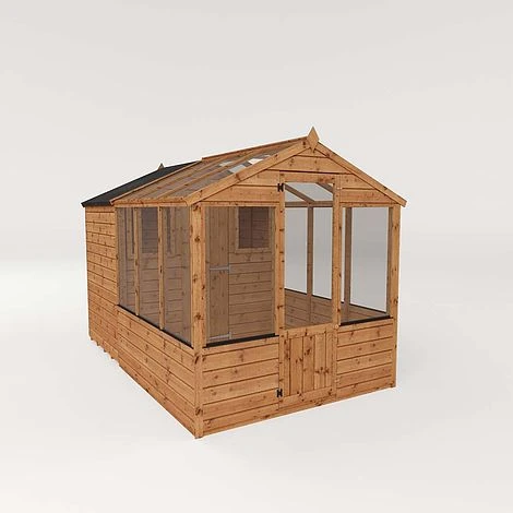 Waltons 10 X 6 Wooden Greenhouse And Garden Shiplap Storage Shed Combi 3 Waltons 10 X 6 Wooden Greenhouse And Garden Shiplap Storage Shed Combi - Image 3