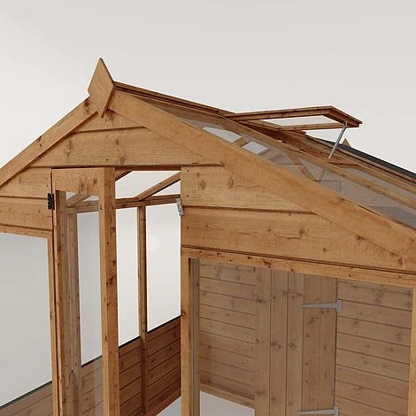 Waltons 10 X 6 Wooden Greenhouse And Garden Shiplap Storage Shed Combi 4 Waltons 10 X 6 Wooden Greenhouse And Garden Shiplap Storage Shed Combi - Image 4