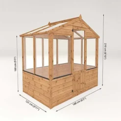 Waltons 6 X 4 Wooden Shiplap Tongue And Groove Greenhouse -Garden Central Sales Store 004 003 0001208