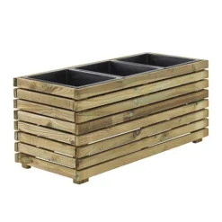 Cerland Horizon Outdoor Rectangular Wooden Planter 90cm -Garden Central Sales Store 004017