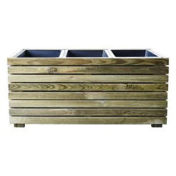 Cerland Horizon Outdoor Rectangular Wooden Planter 90cm -Garden Central Sales Store 004017 02