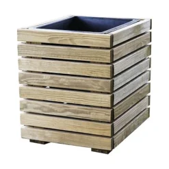 Cerland Horizon Outdoor Square Wooden Planter Tall 40cm -Garden Central Sales Store 004032 01