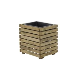 Cerland Horizon Outdoor Square Wooden Planter Tall 40cm -Garden Central Sales Store 004032 HD