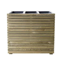 Cerland Horizon Outdoor Rectangular Wooden Planter Tall 90cm -Garden Central Sales Store 004033 02 HD