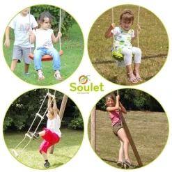 Soulet Ernest Wooden Swing Set -Garden Central Sales Store 004496 ZOOM Agres