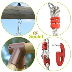 Soulet Ernest Wooden Swing Set -Garden Central Sales Store 004496 ZOOM Technique