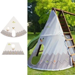 Soulet Camelia Wooden Swing Set With Slide -Garden Central Sales Store 004636 ZOOM 05 tipi