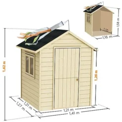 Soulet Garance Playhouse 5 X 4 -Garden Central Sales Store 004854 VISUEL DIM PRODUIT