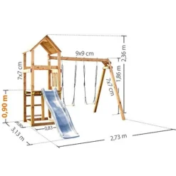 Noumea Climbing Frame Playground Set -Garden Central Sales Store 004876 VISUEL DIM PRODUIT