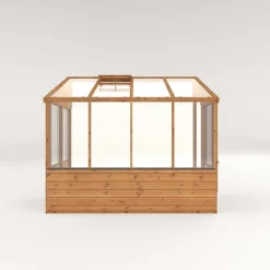 Waltons 8 X 4 Traditional Lean To Wooden Shiplap Tongue And Groove Greenhouse -Garden Central Sales Store 04GREENLEAN0804 V220Front