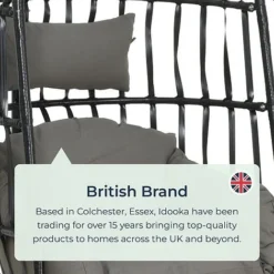Idooka Rattan Hanging Garden Egg Chair -Garden Central Sales Store 0520British20Brand