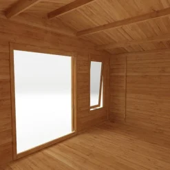 5m X 3m Retreat Log Cabin - 28mm Double Glazed -Garden Central Sales Store 0634AXNE0503HGDD2MW Studio Detail003