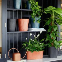 Pula Recylable Planter Black H25Cm D24Cm -Garden Central Sales Store 150624 1copy