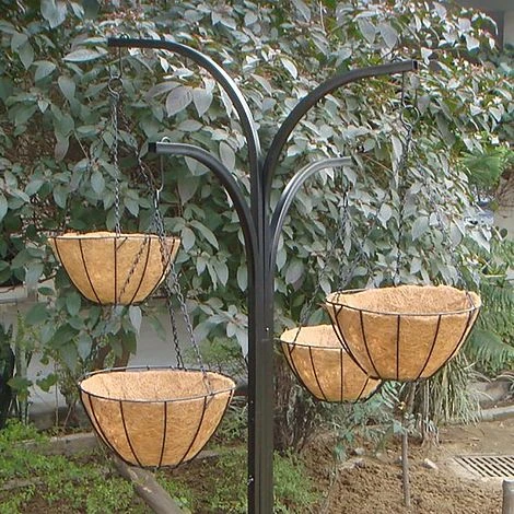 Charlotte Hanging Basket Tree Cascade With 4 Baskets And Liners Included 4 Charlotte Hanging Basket Tree Cascade With 4 Baskets And Liners Included - Image 4