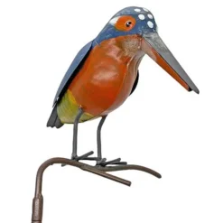 Metal Kingfisher Garden Stake 1m Tall Outdoor Bird Ornament -Garden Central Sales Store 2454 3