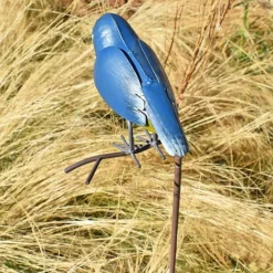 Metal Kingfisher Garden Stake 1m Tall Outdoor Bird Ornament -Garden Central Sales Store 2454 6
