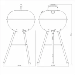 Tramontina Charcoal Grill With Lid -Garden Central Sales Store 26500009 3