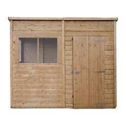 Waltons 8 X 4 Premium Shiplap Tongue And Groove Pent Roof Garden Storage Shed -Garden Central Sales Store 30020dpi20edits 0004 P 5029442075624 AL faceon4