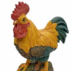 Standing Cockerel Bird Garden Animal Ornament -Garden Central Sales Store 3210S 4