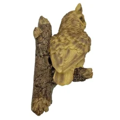 Wall Mountable Eagle Owl Bird On A Branch Garden Ornament -Garden Central Sales Store 3445 EAGLE 2