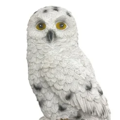 Wall Mountable Snowy Owl Bird On A Branch Garden Ornament -Garden Central Sales Store 3445 SNOW 4