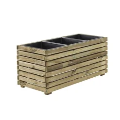 Cerland Horizon Outdoor Rectangular Wooden Planter 90cm -Garden Central Sales Store 3598740040174