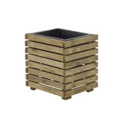 Cerland Horizon Outdoor Square Wooden Planter Tall 40cm -Garden Central Sales Store 3598740040327