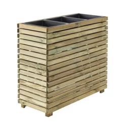Cerland Horizon Outdoor Rectangular Wooden Planter Tall 90cm -Garden Central Sales Store 3598740040334