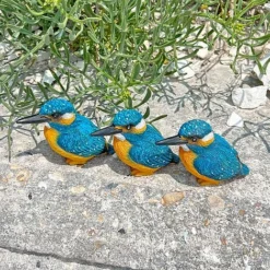 3 Pot Topping Kingfisher Bird Garden Ornaments -Garden Central Sales Store 3710 7