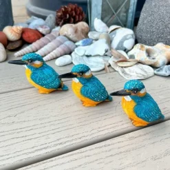 3 Pot Topping Kingfisher Bird Garden Ornaments -Garden Central Sales Store 3710 9