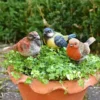 3 Garden Birds On Sticks Outdoor Ornaments