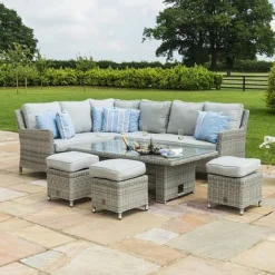 Maze Rattan Oxford Corner Dining Set With Ice Bucket & Rising Dining Table -Garden Central Sales Store 401760 7