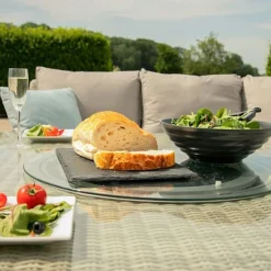 Maze Rattan Oxford Royal Corner Dining Set With Firepit Table -Garden Central Sales Store 403052 19