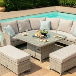 Maze Rattan Oxford Royal Corner Dining Set With Firepit Table -Garden Central Sales Store 403052 9
