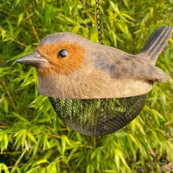 Robin Shaped Bird Feeder Hanging Garden Ornament -Garden Central Sales Store 530967 000 707 2