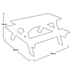 Idooka Kids' Picnic & Water Table -Garden Central Sales Store 532000600.Silhouette