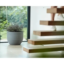 Allure Ribbon Pot - Mineral Clay Colour