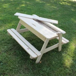 Soulet Childrens Wooden Picnic Table With Sandpit -Garden Central Sales Store 782714 ZOOM 02