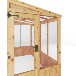 Waltons 8 X 4 Premium Wooden Shiplap Tongue And Groove Lean To Greenhouse -Garden Central Sales Store 8x4 premium lean to greenhouse detail003 SI 004 001 0005