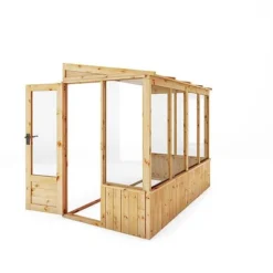 Waltons 8 X 4 Premium Wooden Shiplap Tongue And Groove Lean To Greenhouse -Garden Central Sales Store 8x4 premium lean to greenhouse maindo SI 004 001 0005
