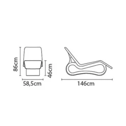 Tramontina Octo Sun Lounger -Garden Central Sales Store 92713010 1