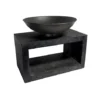 Firebowl & Rectangle Console Granite H52Cm W64Cm