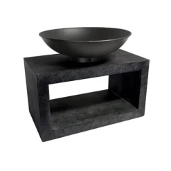 Firebowl & Rectangle Console Granite H52Cm W64Cm