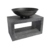 Firebowl & Rectangle Console Cement H52Cm W64Cm