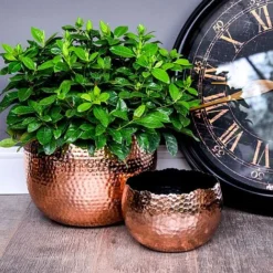 Hammered Bowl Copper/Black 19Cm -Garden Central Sales Store AC19C 2