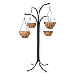 Charlotte Hanging Basket Tree Cascade With 4 Baskets And Liners Included 7 Charlotte Hanging Basket Tree Cascade With 4 Baskets And Liners Included -Garden Central Sales Store Athena20copy