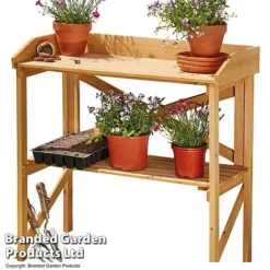 Garden Grow Wooden Two-Tier Potting Bench 11 Garden Grow Wooden Two-Tier Potting Bench -Garden Central Sales Store BENC POTTING T41738