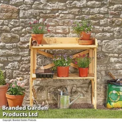 Garden Grow Wooden Two-Tier Potting Bench 12 Garden Grow Wooden Two-Tier Potting Bench -Garden Central Sales Store BENC POTTING T41739